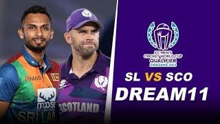 SL vs SCO ODI Dream11 SL vs SCO Dream11 Prediction Sri Lanka vs Scotland Dream11 Prediction 2023