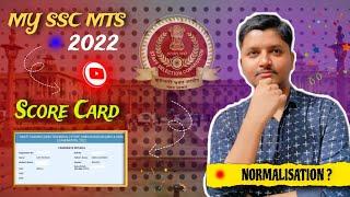 My SSC MTS 2022 Score Card Explanation Normalisation State Allocation  Havaldar PET Lets Defeat