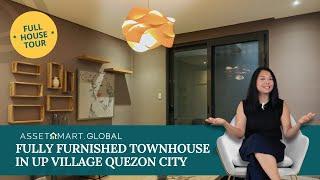 House Tour Fully Furnished UP Village Townhouse in Quezon City