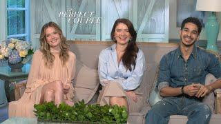 THE PERFECT COUPLE Interview Meghann Fahy Eve Hewson Ishaan Khatter Netflix. Spoiler-free