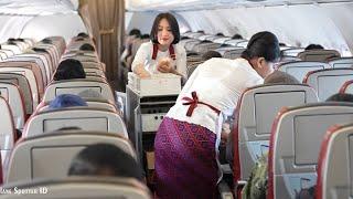 Intip Kesibukan Pramugari Cantik Batik Air dalam Pesawat Rute Penerbangan Surabaya - Halim Jakarta
