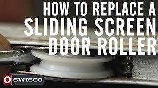 How to Replace a Sliding Screen Door Roller 1080p