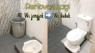 MAKEOVER KAMAR MANDI  Mengubah Wc Jongkok Menjadi Wc Duduk