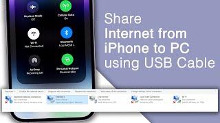 How to Share iPhone Internet Connection with PC via USB Cable