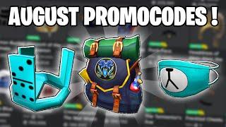 ALL 2021 ROBLOX *AUGUST* PROMO CODES FREE ITEMS Working