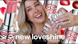 YSL LOVESHINE LIP OIL STICK  NEW YSL LIPSTICKS SWATCHES  The YSL Volupte Shine Reformulation