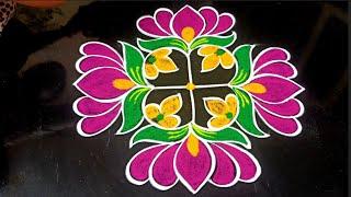 beautiful 3 dots festival rangolis 