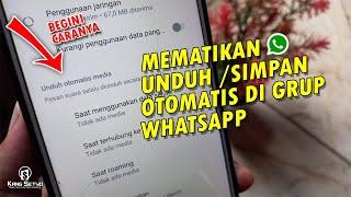 Cara Agar Foto  Video  Dokumen  Audio di Grup Whatsapp Tidak Tersimpan Otomatis