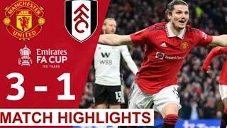 Highlights Drama Comeback Manchester United vs Fulham 3-1  Diwarnai 3 Kartu Merah