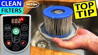 LAY-Z-SPA How to clean Filters using Washing Machine fix E02 Error and Save MONEY 