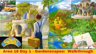 Gardenscapes Area 18 Day 1 Walkthrough