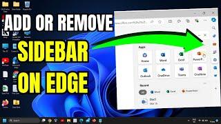 How To Add or Remove Apps on Sidebar in Microsoft Edge