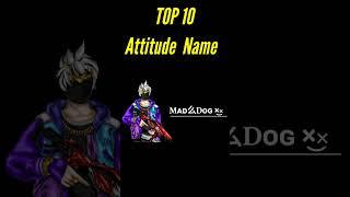 Top 10 Dangerous Names For Free Fire  Top 10 Attitude Names