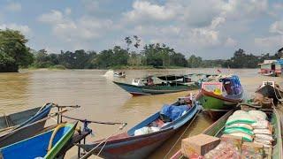 Pasar dayak di katingan hulu tumbang sanamang