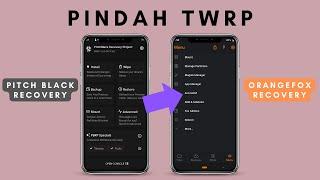 PINDAH TWRP DARI PB RECOVERY KE ORANGEFOX RECOVERY DI REDMI NOTE 8 TAMPA PC