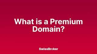 What is the meaning of a Premium Domain? Audio Explainer