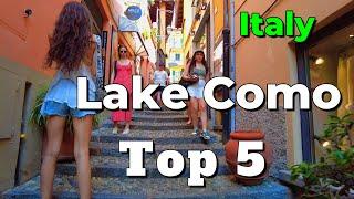 Lake Como Italy  TOP 5 BEST PLACES to visit  Italy 4k