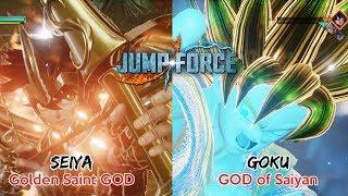Jump Force Goku VS Seiya God Battle 1vs1 gameplay  PC 