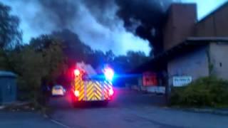 Fire at Court Road Industrial Estate Cwmbran
