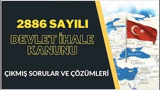 2886 SAYILI DEVLET İHALE KANUNU - ÇIKMIŞ SORULAR VE ÇÖZÜMLERİ 55 SORU