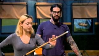 Liztin plays pool Austin tries to get a kiss 810 BB17