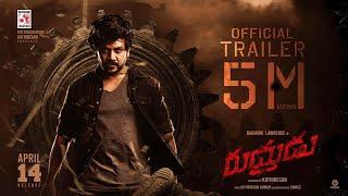 Rudhurudu - Official Trailer Telugu  Raghava Lawrence  Sarath Kumar  GV Prakash  Kathiresan