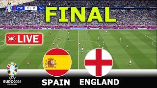 LIVE  SPAIN vs ENGLAND - FINAL  UEFA EURO 2024 - MATCH LIVE TODAY  REALISTIC PES GAMEPLAY
