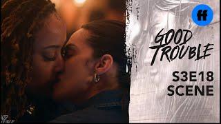 Good Trouble Season 3 Episode 18  Malika and Angelicas First Kiss  Freeform