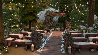 Forest Wedding Venue  The Sims 4  no cc  stop motion