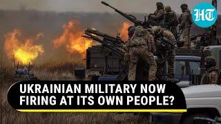 Ukraine Forces Shoot At Their Own People While Zelensky Attends Peace Meet? Chaos At Border Report