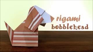 Origami Bobblehead Dog 