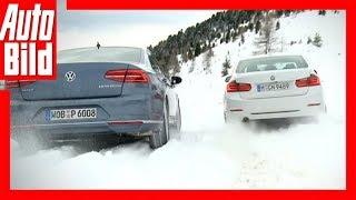 Wintertest BMW 3er gegen VW Passat 2015