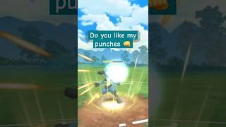 Lucario power up punches #pokemon #pokemongo #pvpbattles #greatleague #lucario #azumarill #shorts