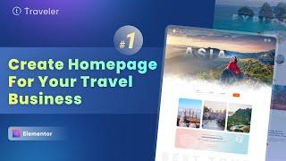 How to create a homepage for your travel business  Demo #1 Best Elementor Tutorial