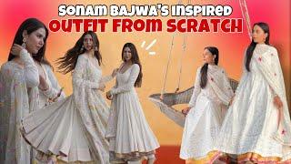 Sonam Bajwa’s Inspired Outfit from Scratch  Dress Recreation  Budget Challenge