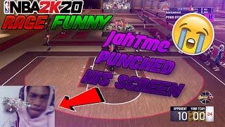 NBA 2K20 Rage and Funny Clips #14 Jah PUNCHED HIS SCREEN LMAO