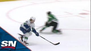 Canucks Vasily Podkolzin Breaks Ty Dellandreas Ankles Before Rifling His Second Goal Of Season