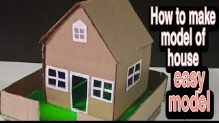 Cardboard House ModelHow to Make a model of House With Cardboard Model of house for school project