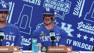 2024 Mens College World Series Kentucky Game 10 Postgame Press Conference