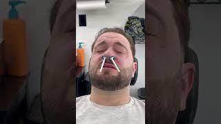 Wax reaction #wax #hairwax #barber #barbershop #balayage #reaction #funny #beauty #hairstyle