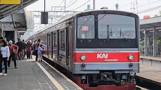 4K Stasiun Bojong Gede Kompilasi KRL JR 205 TM 6000  Commuter Line Lin Bogor