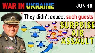 18 Jun BREAKTHROUGH 2 Ukrainian Helicopters WREAK HAVOC on a Russian Base  War in Ukraine