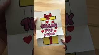 Thank you Mama cute Gift Idea Surprise gift box drawing Mothers day  Muttertag Geschenk zeichnen