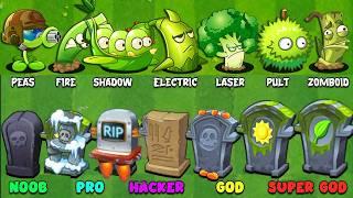 Every Plants 5 Power Up vs Team Gravestones - Who Will Win? - Pvz 2 China Challenge