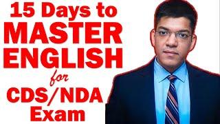 15 Days to MASTER ENGLISH for CDSNDA Exam  Shubham Varshney