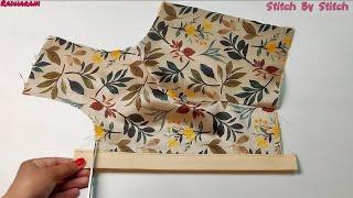 Very Easy Princess Cut Blouse Cutting And Stitching For Beginners  Blouse Making  Stitch By Stitch