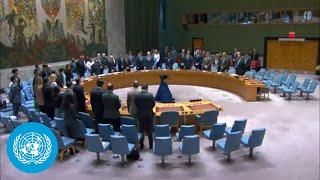 Mourning Irans President & Foreign Minister - Minute of silence at UN Security Council