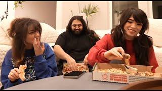 122022 Bonnierabbit - Emi & I Challenge Esfand To A Pizza Eating Contest