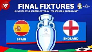  FINAL UEFA EURO 2024 FIXTURES - FINAL SCHEDULE  Semi Finals Results Today as of 10 July