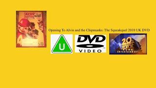 Opening To Alvin and the Chipmunks The Squeakquel 2010 UK DVD